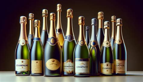 Bouteilles de champagne variées