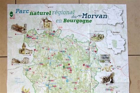Carte du Morvan, mettant en évidence La Grande-Verrière