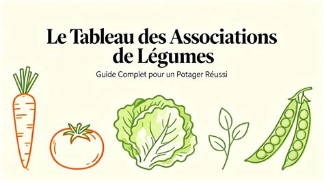 tableau associations légumes