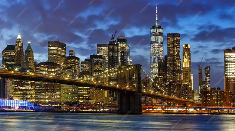 Skyline de New York la nuit