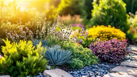 Photo de jardin avec couvre-sol et plantes alternatives à la pelouse
