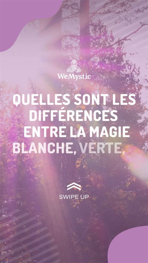 infographie sur les différences entre magie blanche, noire et rouge