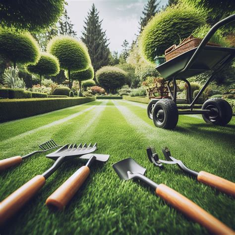 Illustration d'un service d'entretien d'espaces verts