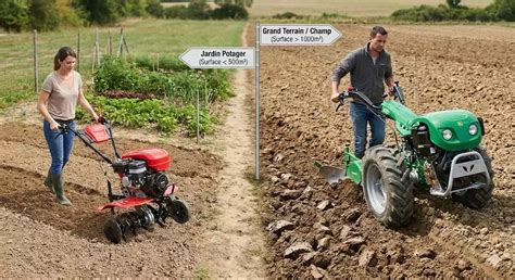 Motobineuse versus motoculteur tableau comparatif