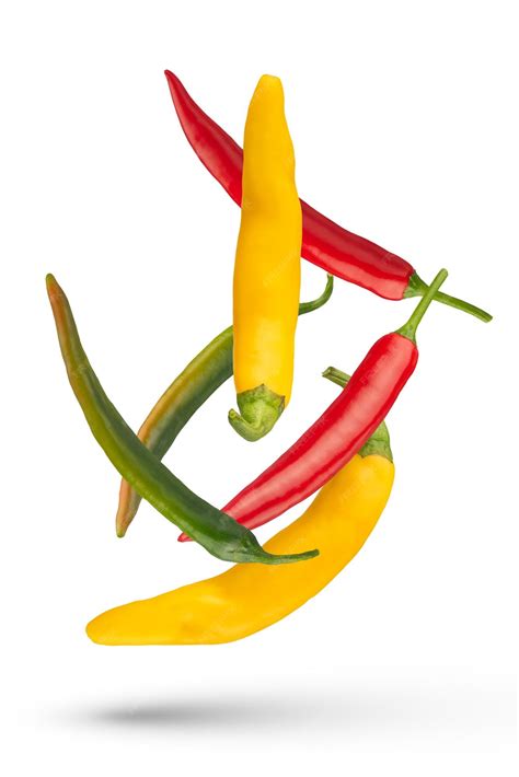 Piments de différentes couleurs et formes