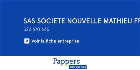 Logo de l'entreprise SAS SOCIETE NOUVELLE MATHIEU FROT