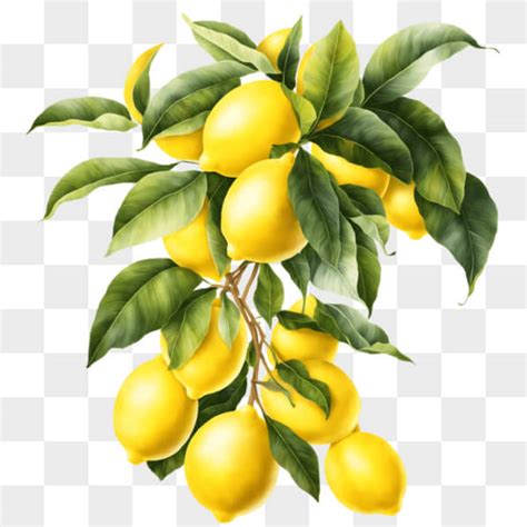 citronnier avec des citrons et des feuilles vertes foncées