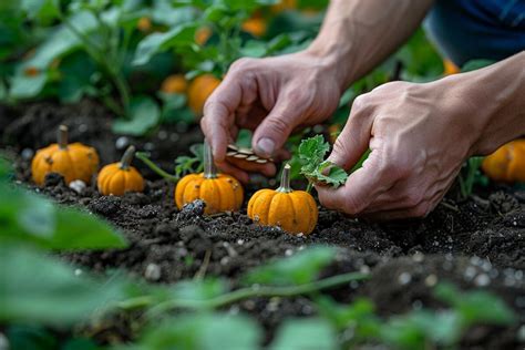 Récolte de courges issues de semis en mottes