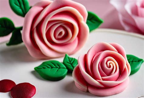 Divers éléments de décoration en pâte à sucre pour un gâteau sur le thème de la forêt