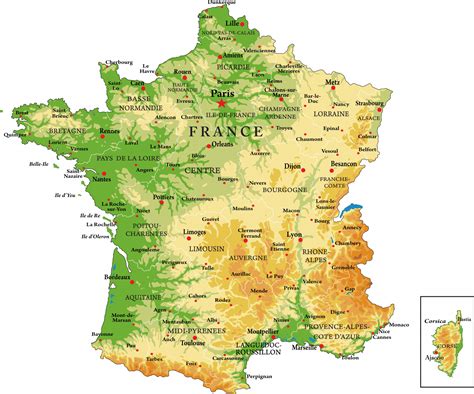 Carte de la répartition géographique des vergers en France