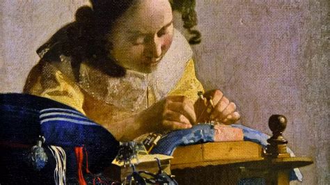dentellière au travail