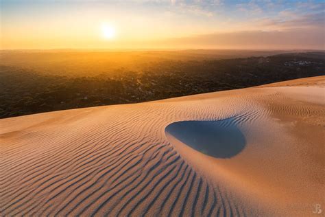 Paysage hivernal de la Dune du Pilat