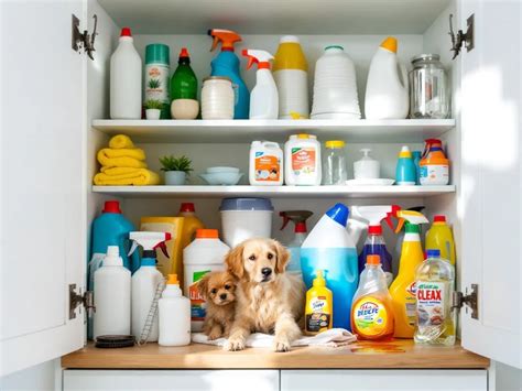 Produits ménagers dangereux pour les animaux