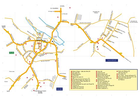 Plan de la commune de Vergezac avec indication d'Archaud