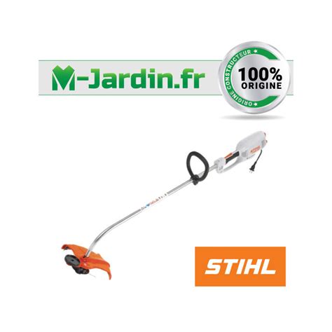 Schéma technique d'un coupe-bordure électrique Stihl avec ses composants interchangeables