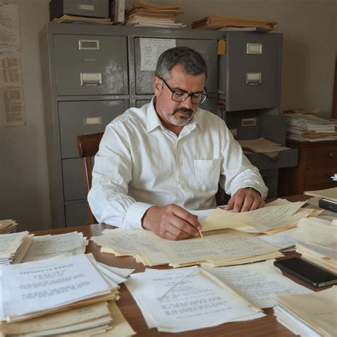 Image d'archives de chercheurs étudiant des documents historiques