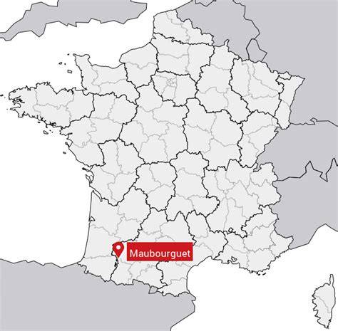 Carte des lieux de cueillette potentiels autour de Maubourguet