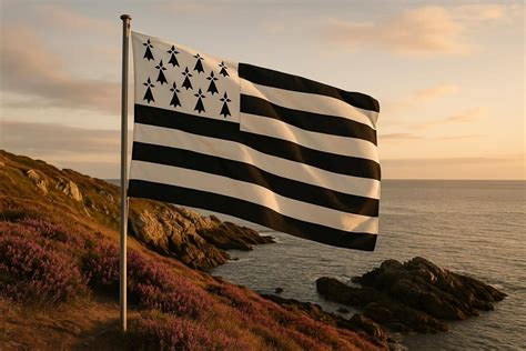 Drapeau breton et mer