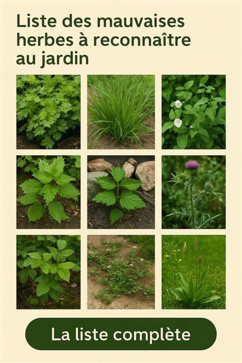 Infographie sur les avantages des mauvaises herbes pour la biodiversité et le sol