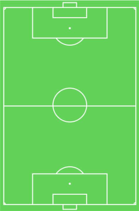 Schéma d'un terrain de football avec lignes de hors-jeu