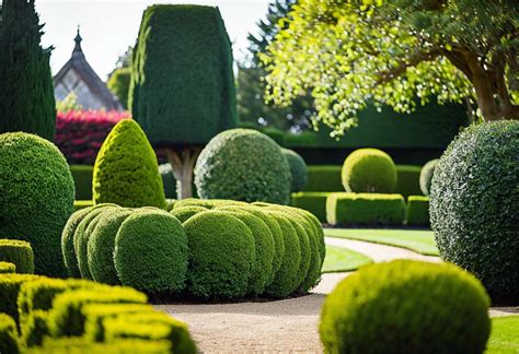 Photographie d'un jardin avec différentes associations végétales autour du Cœur de Marie