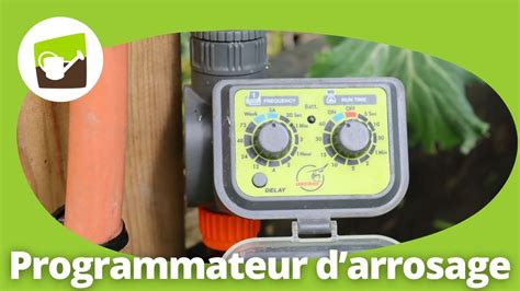 Schéma de montage d'un programmateur d'arrosage sur un récupérateur d'eau de pluie