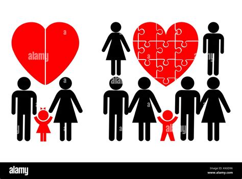 Illustration d'une famille recomposée