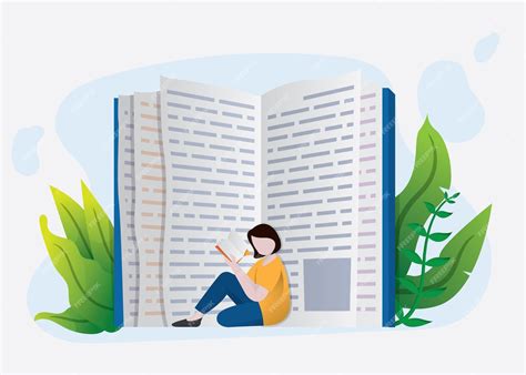Illustration d'une personne lisant un livre de jardinage dans un potager