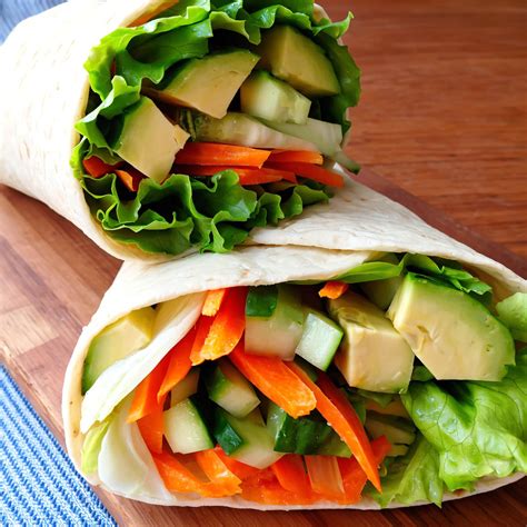 Ingrédients frais pour wraps minceur