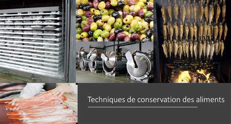 Différentes méthodes de conservation des aliments