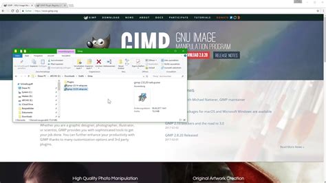 Processus d'installation de GIMP sur un système d'exploitation