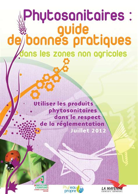Infographie sur les bonnes pratiques d'utilisation des produits phytosanitaires