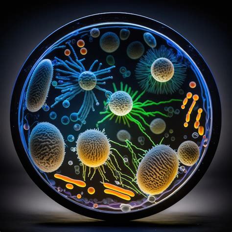 Illustration de la vie microbienne sous un paillis