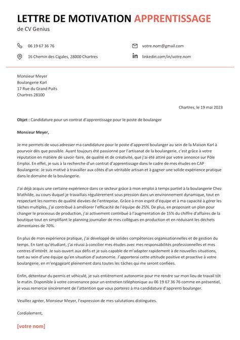 Lettre de motivation importance