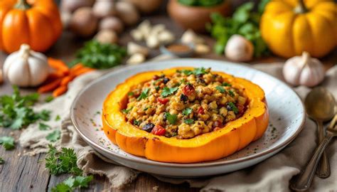 Plat culinaire à base de courge