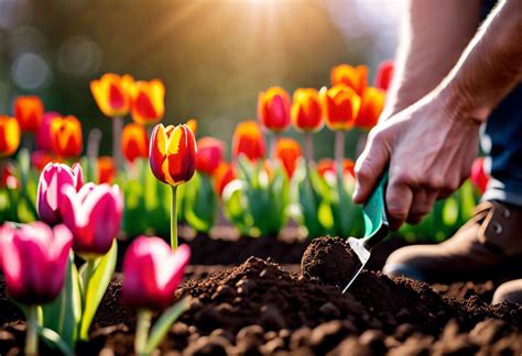 Table d'épluchage de bulbes de tulipes manuel dans le passé
