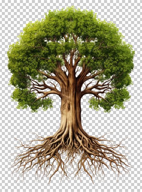Système racinaire sain d'un jeune arbre fruitier