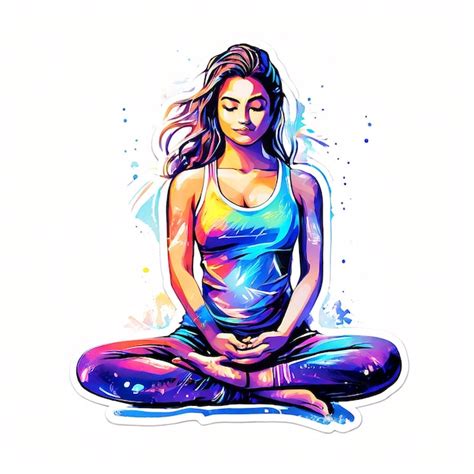 Affiche de yoga zen avec une femme en posture du lotus