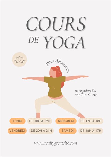 Bureau avec une affiche de yoga minimaliste