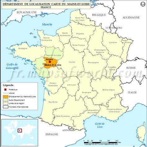 Carte de la localisation de Bejo France dans le Maine-et-Loire