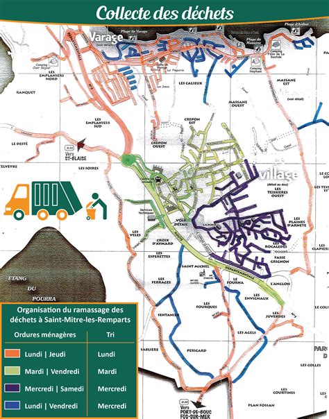 Carte des points de collecte de vêtements