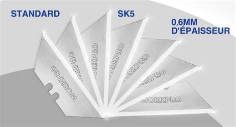 Détail de la lame en acier SK5 du Bahco BCL23