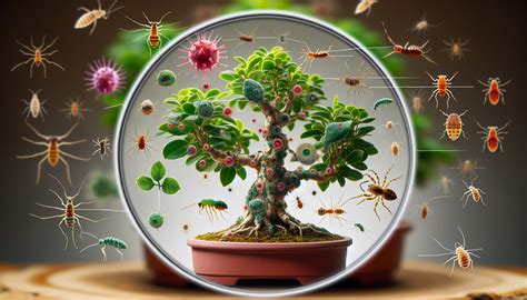 Infographie des parasites courants du bonsaï