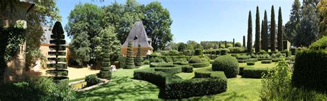 Photo aérienne du domaine du Manoir d'Eyrignac