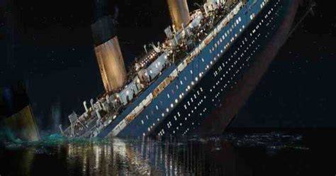 Représentation artistique du naufrage du Titanic