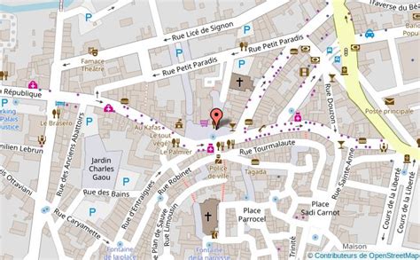 Plan de Brignoles avec l'emplacement de l'impasse des Noisetiers