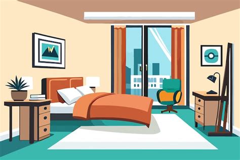 Illustration d'une chambre d'hôtes accueillante