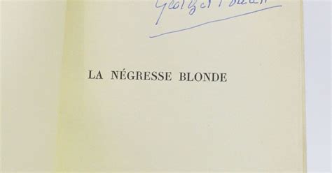 Couverture originale de La Négresse blonde