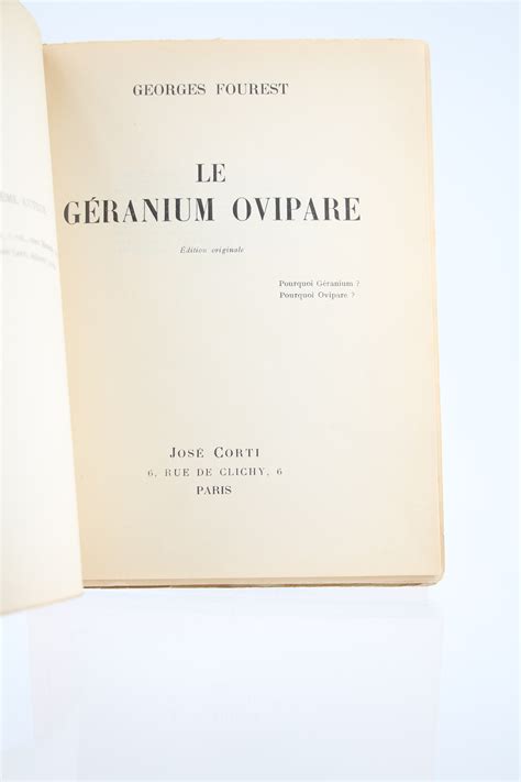 Couverture du recueil Le Géranium ovipare avec le centaure-poète ailé