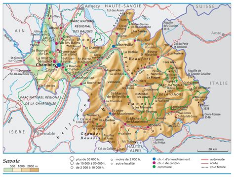 Carte de la Savoie avec les zones en vigilance sécheresse